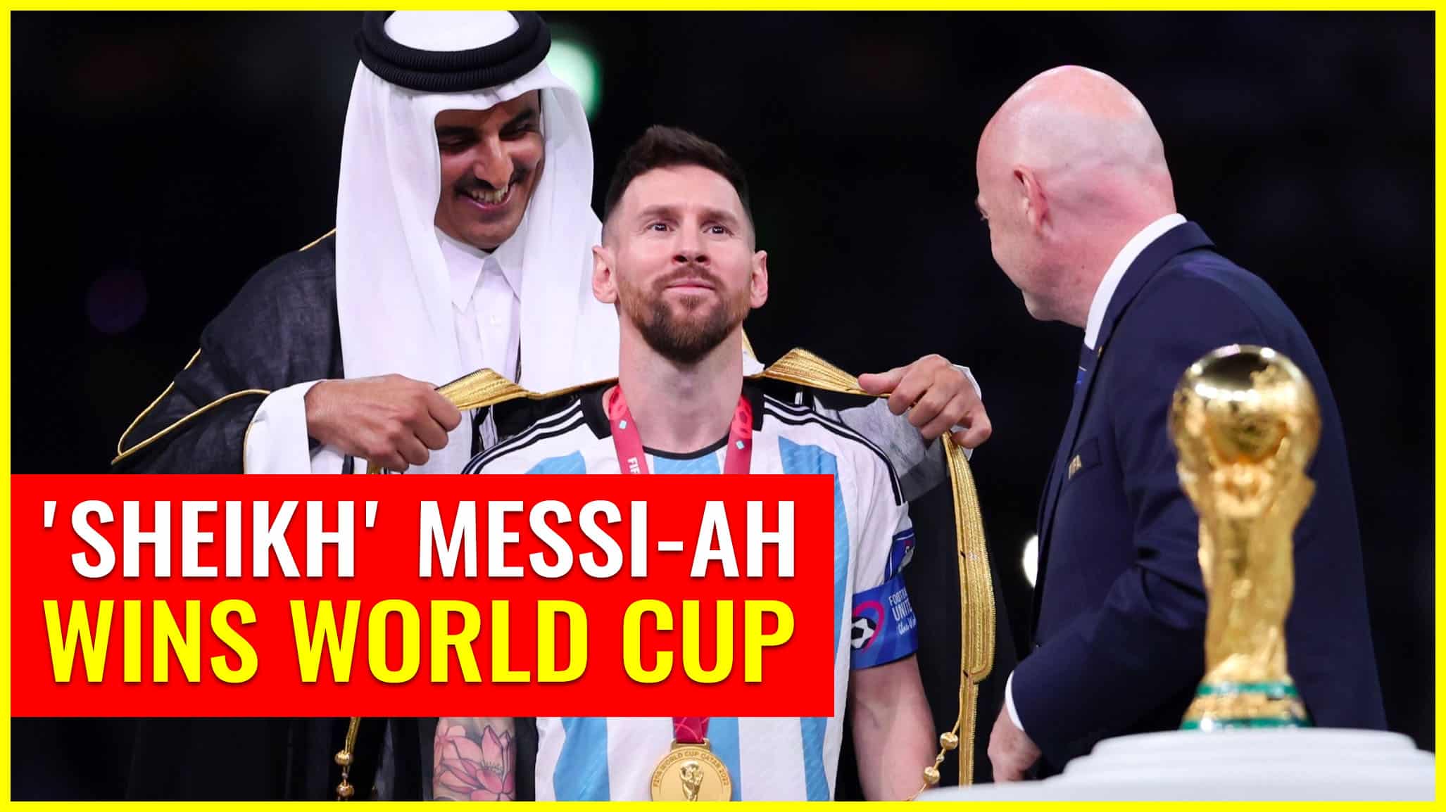 messi has world cup haha