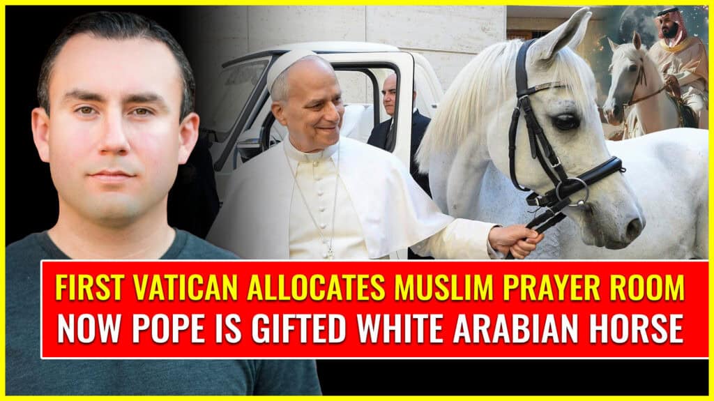 Vatican allocates Muslim prayer room and Pope is gifted ARABIAN white horse